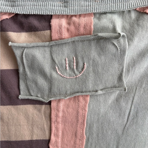 Oli & Hali Patchwork Daisy Pullover Top JT0168 - Boho Mixed Media Pastel S - Picture 4 of 6